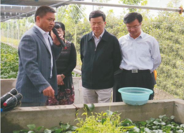 曾任湖北省人民政府副省長(zhǎng)，民盟中央常委、湖北省主委，省科協(xié)主席郭生練視察萊克集團(tuán)